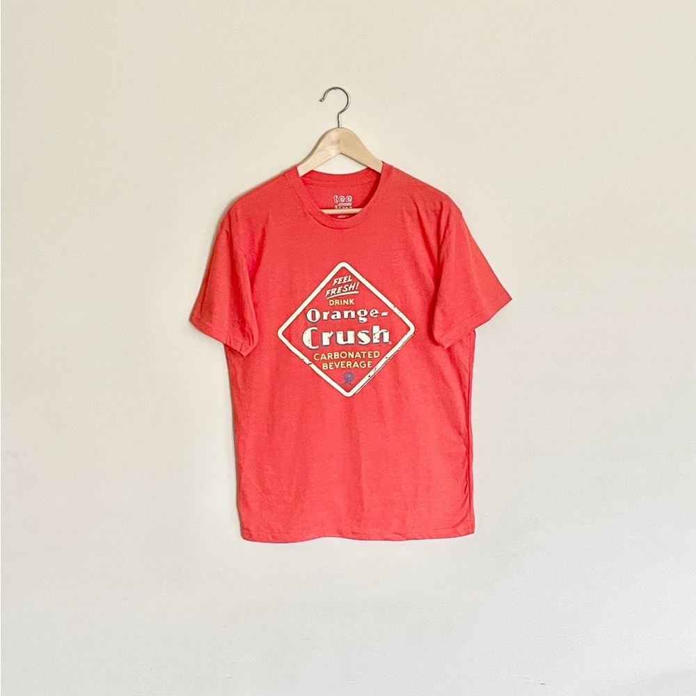 NEW Orange Crush Soda Feel Fresh Graphic Orange T Shirt Adult size Medium